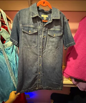 Madewell Denim Dress Button Front thumbnail 1