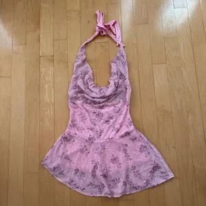 Princess Polly Longer Daylight pink floral sequin cowl romper thumbnail 2