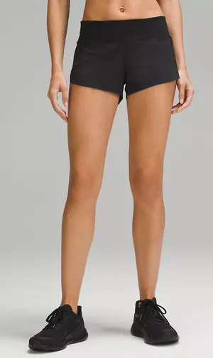 Lululemon Speed Up Low-Rise Lined Short 2.5", Black, Size 12, NWT thumbnail 1