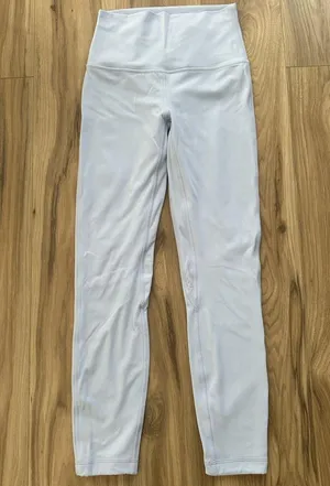 Lululemon Align High Rise Leggings 25” Size 4 Pastel Blue thumbnail 4