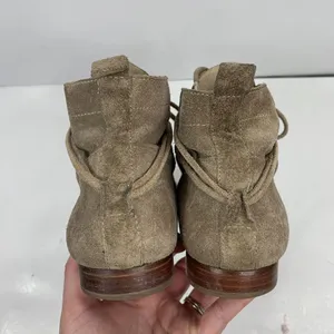 Elizabeth and James Size 8.5 B Bootie E-Camo Lace Around Suede Tan Stone Women’s thumbnail 8