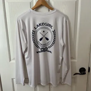 Women's White Long Sleeve Tee Size XXL thumbnail 4