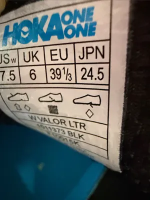 Hoka One One Black leather Walking Sneakers with Blue Lining thumbnail 8