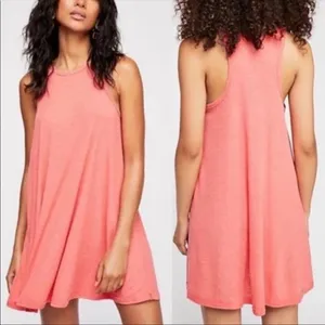 ✨HP✨Free People Beach Coral Ribbed Boho Tank Dress✨ thumbnail 2