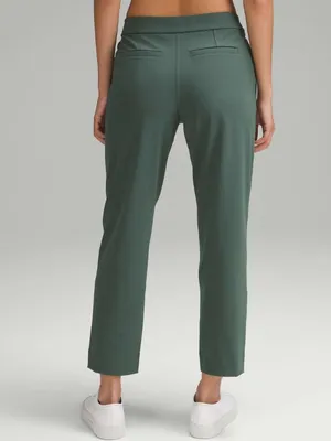 Lululemon Tapered-Leg Mid-Rise Pants 7/8 Length Ankle Size Medium Green thumbnail 2