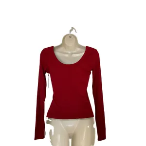 New Spiritual Gangster Women’s Medium Red Top Ribbed‎ Y2K Minimalist thumbnail 4