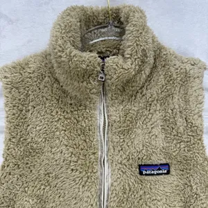 Patagonia Fleece Vest Full Zip‎ Sleeveless Outdoor Hiking Tan Small S thumbnail 4