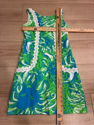 Lilly Pulitzer Women’s Liz Shift Dress Roar of the Jungle Limeade Size 00 thumbnail 5