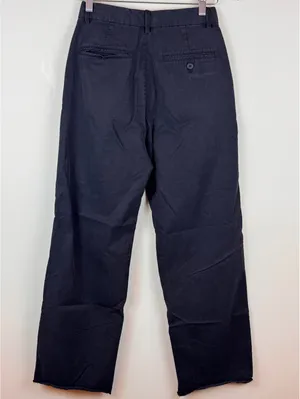 Buck Mason Women’s Black Straight Leg Cotton Lyocell Pants Size 25 Raw Hem thumbnail 8