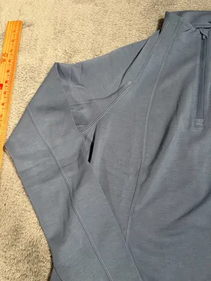 Jockey Quarter-Zip SCUBA 1/4 zip Long Sleeve Top blue NEW NWT MSRP$50 medium thumbnail 4