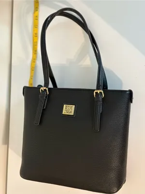 Classic Anne Klein Black Tote Handbag thumbnail 4