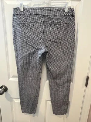 Old Navy Pixie Mid Rise Checkered Pants Size 8 thumbnail 6