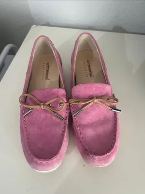 Suttons Ugg Women’s Australian Pink Leather Moccasins Flats Size 37 or 6.5 thumbnail 3