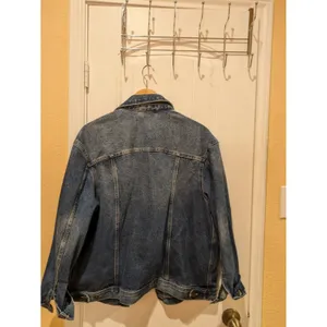 Calvin Klein Women's Blue Oversized Trucker Jacket M thumbnail 8