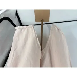 J.Crew Linen Cotton Cropped Wide Leg Pants Size XL Pink thumbnail 6
