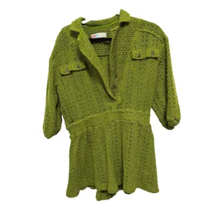 Free People Beach Ryan Knit Crochet Romper One Piece Size XS Women's thumbnail 2