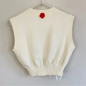 For Love & Lemons Ellie Top Rose Appliqué Sleeveless Vest Size XS x Free People‎ thumbnail 8