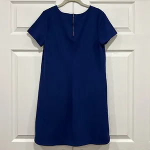 Banana Republic Pocket Dress Short Sleeve Womens Blue Size‎ 10 thumbnail 2