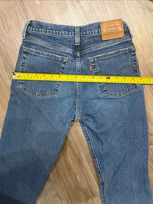 Levi’s Premium Wedgie Icon Fit Ankle Jeans 25 Salsa Step Big E $98 thumbnail 11