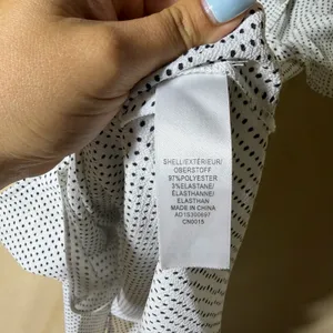 Adrianna Papell Women's Medium White Black Polka Dot Wrap Tie Waist Blouse thumbnail 6