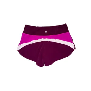 Athleta Colorblock Running Shorts Women‎ Medium Pink Purple Excellent Activewear thumbnail 2