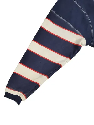 Free People Work It Out Printed Rugby Striped Pullover Sweatshirt Sz S thumbnail 12