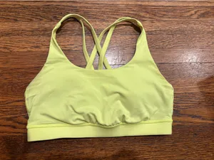 Lululemon Neon Yellow Energy Sports Bra thumbnail 1