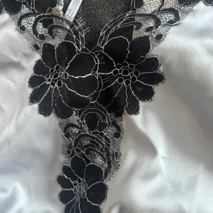Salua Stardust Silver-Grey & Black Silk Mini Romper Lingerie thumbnail 9