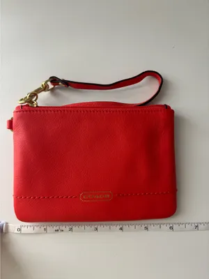 Coach Leather Wristlet thumbnail 7