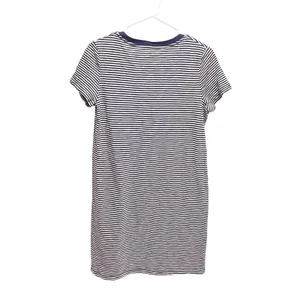 Universal Thread T-Shirt Dress Women S Blue Nautical Striped Cotton Mini Casual thumbnail 4