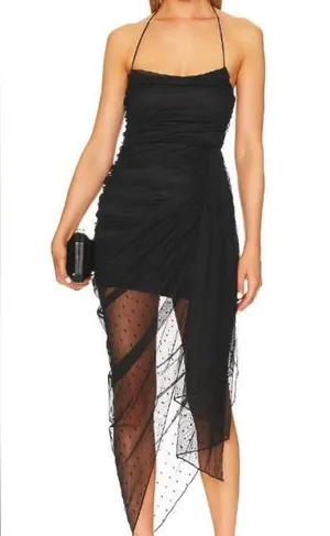 Majorelle Sophia Black Polka Dot Lace Dress thumbnail 1