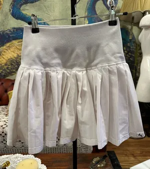 JoyLab Mini Skirt XS White Pleated Skort thumbnail 1