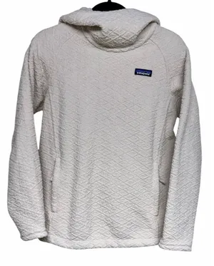 Patagonia‎ Diamond Capra Hooded Sweatshirt Cream Women's Size Small thumbnail 1