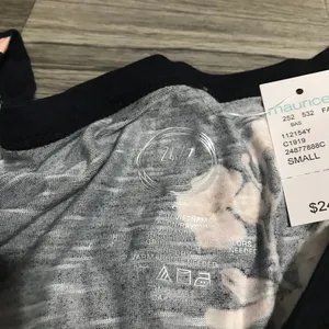 Maurices Floral Navy Blue Long Sleeve Shirt; small women’s; New thumbnail 2