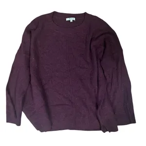 Madewell Burgundy Wool Blend Waffle Knit Crewneck Long Sleeve Sweater Size‎ S thumbnail 1