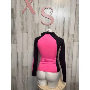 Champion Under Armour ColdGear Women Pink Black 1/4 Zip Athletic Running Top Size XS thumbnail 6