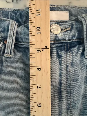 MOTHER Superior High Waisted Rider Skimp Jeans Blue Straight Size 25 thumbnail 8