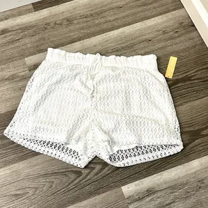 Riley & James Women's White Lace Shorts thumbnail 2