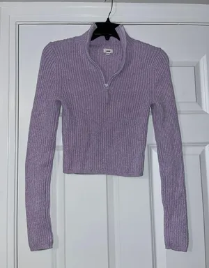 Cropped Knit Sweater thumbnail 1