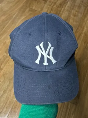 Navy Baseball Cap with White NY Logo Blue thumbnail 2