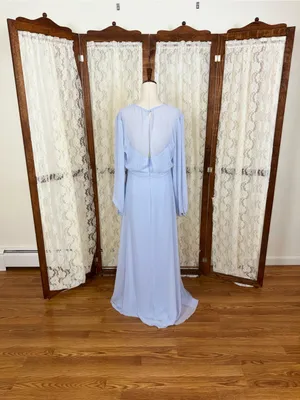 Stunning New Dessy Collection Silver Dove Gown thumbnail 6