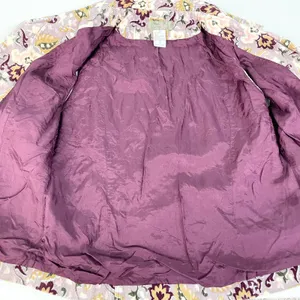 The Territory Ahead Womens 6 Corduroy‎ Vest Button Front Purple Lavender Floral thumbnail 6