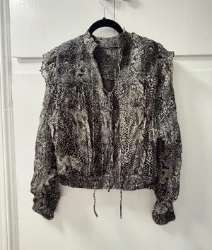 Free People Snake Print Top thumbnail 1