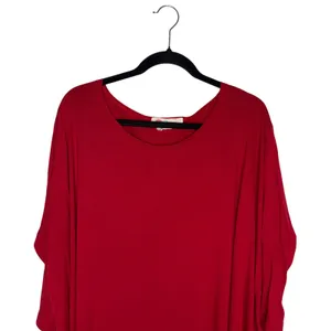 Free People FP Beach Tunic Women‎ XS/S Red Excellent Oversized Dolman High Low thumbnail 2