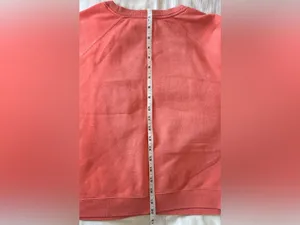 Sézane Amour Sweatshirt Pêche Vif Coral Pink Logo Organic Cotton Size S Sezane thumbnail 10