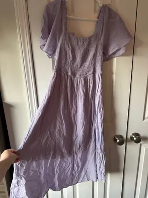 Lavender OTT smocked dress Purple Size M thumbnail 1