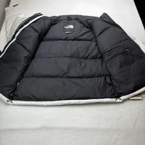 The North Face Women's 1996 Retro Nuptse Puffer 700 Down White Black NWT Medium thumbnail 10
