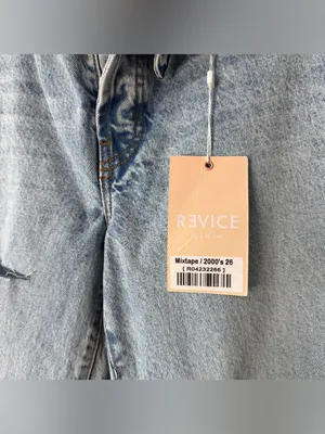 Revice Denim Mixtape 2000's Folded Down Waistband Stone Washed Jeans Size 26 NEW thumbnail 7