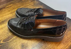 Franco Sarto Cassandra Black Loafers‎ Size 8.5 thumbnail 1