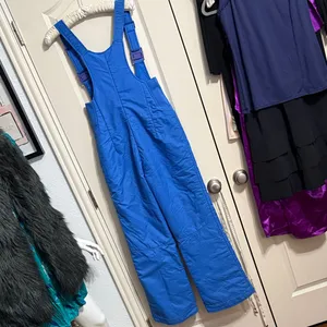 Vintage Ossi Skiwear Blue Snow Bib‎ Overalls Jumpsuit Gorp Retro Athleisure Ski thumbnail 4
